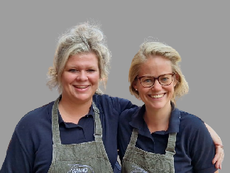 Jody van Sloopten (L) en Suzan Witteveen